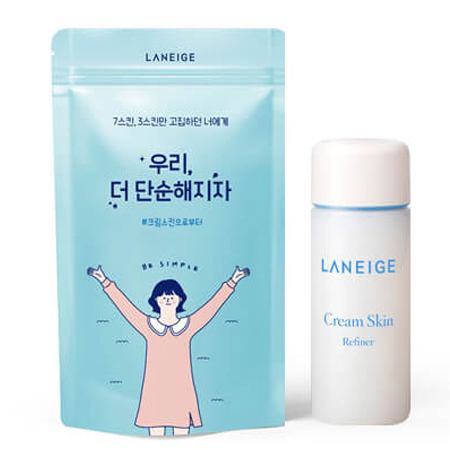 Laneige Cream Skin Refiner 50 ml. Limited Edition #Be Simple ครีมบำรุงใบรูปแบบน้ำ ให้ผิวคุณรู้สึกชุ่มชื้นล้ำลึกราวกับใช้ครีมบำรุงผิวแบบเนื้อครีม แต่สบายผิวกว่า